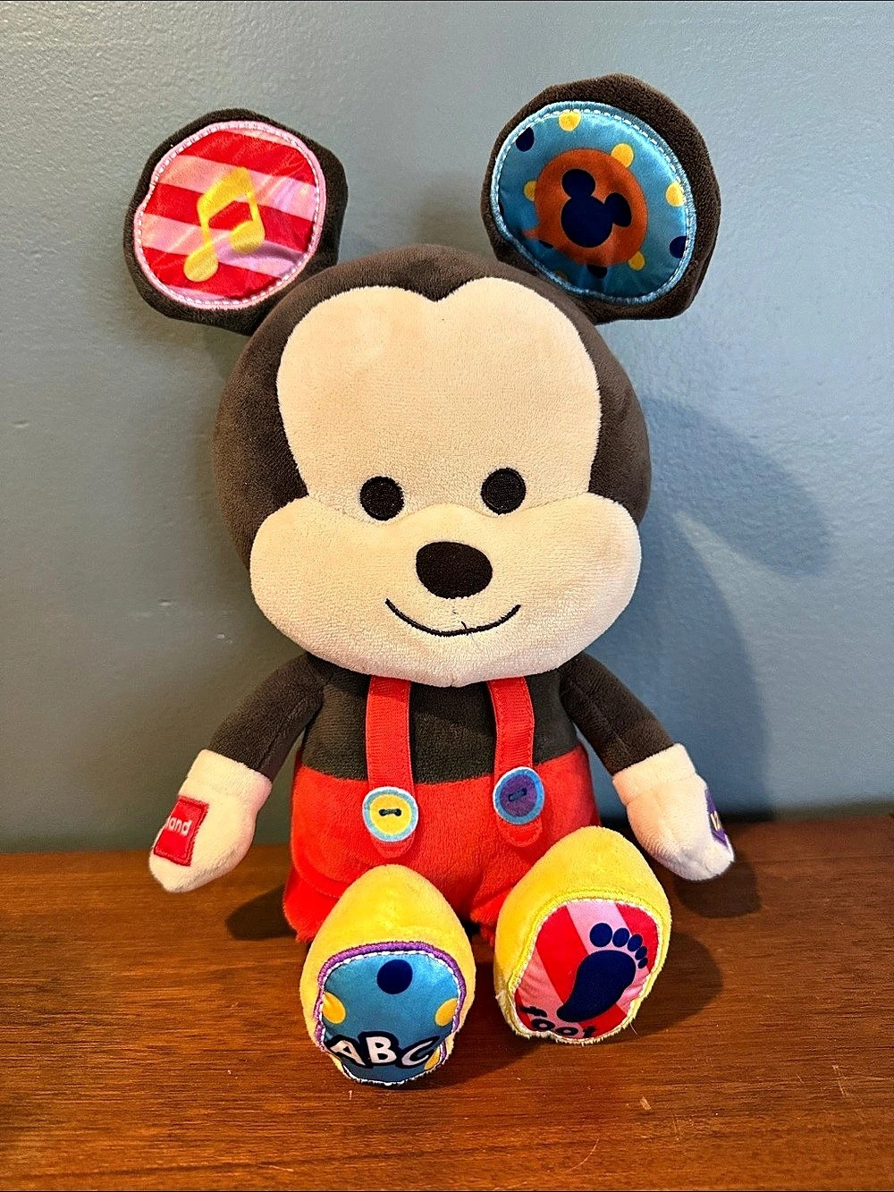 Disney Hooyay Hug and Play Mickey Mouse Plush Red & Brown